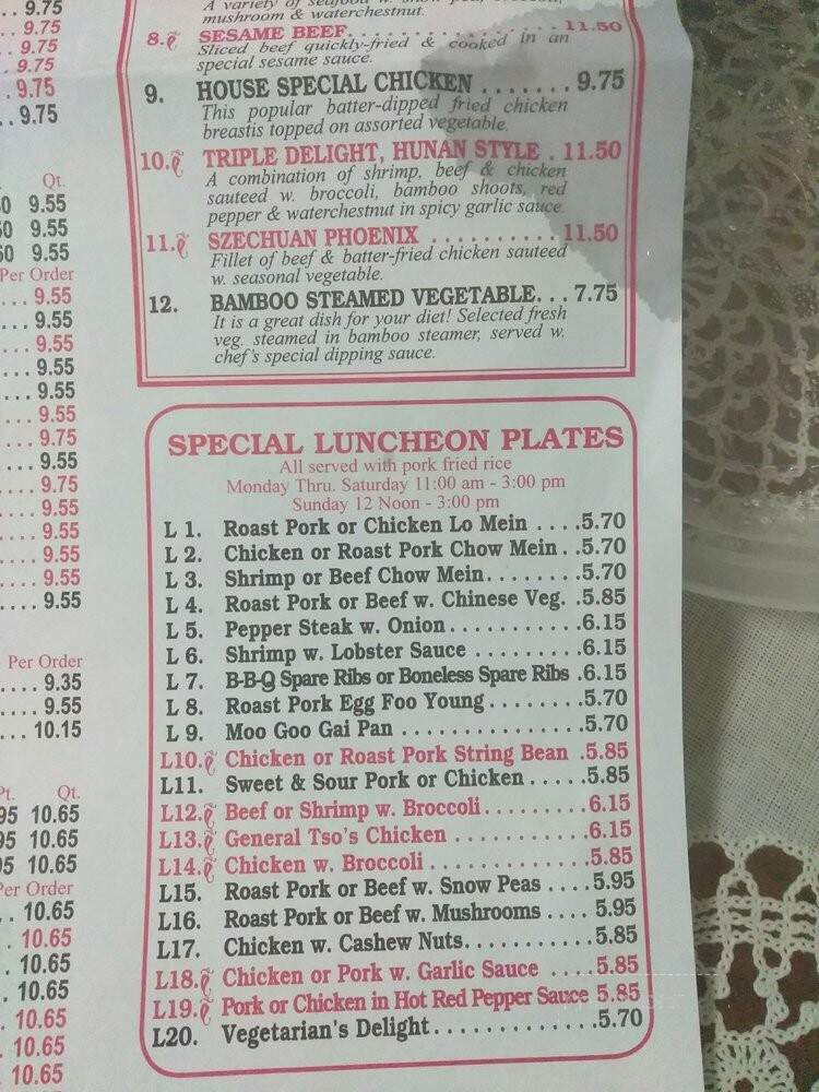 Tai Jiang Restaurant - Bridgeport, CT menu_pic