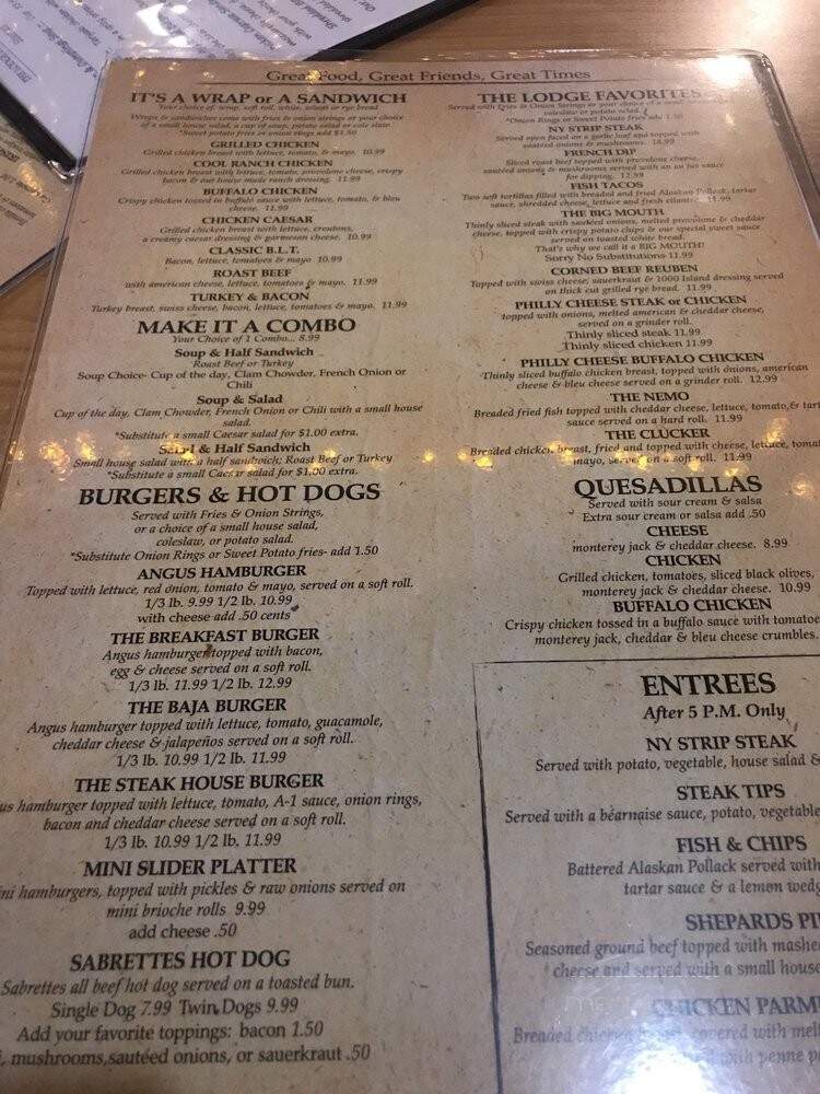 Lodge - Southbury, CT menu_pic