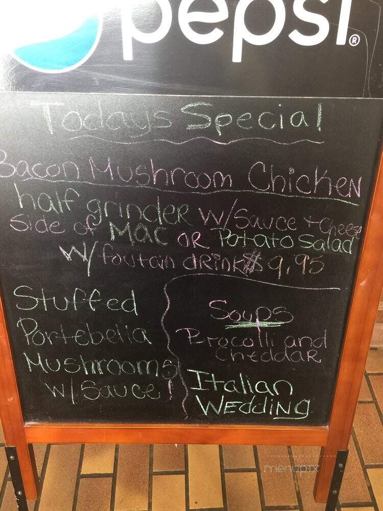 Nardelli's Grinder Shoppe - Waterbury, CT menu_pic