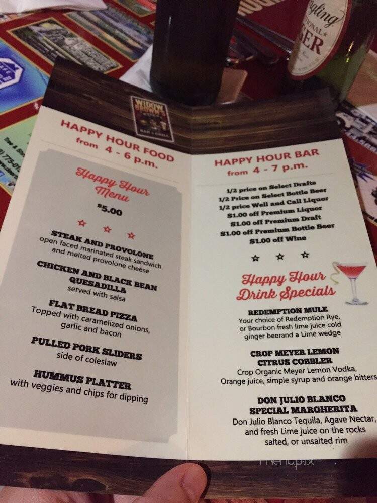 Widow Browns Cafe - Danbury, CT menu_pic