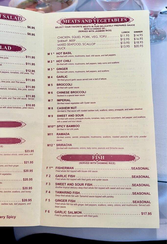 Pad Thai Restaurant - New Haven, CT menu_pic