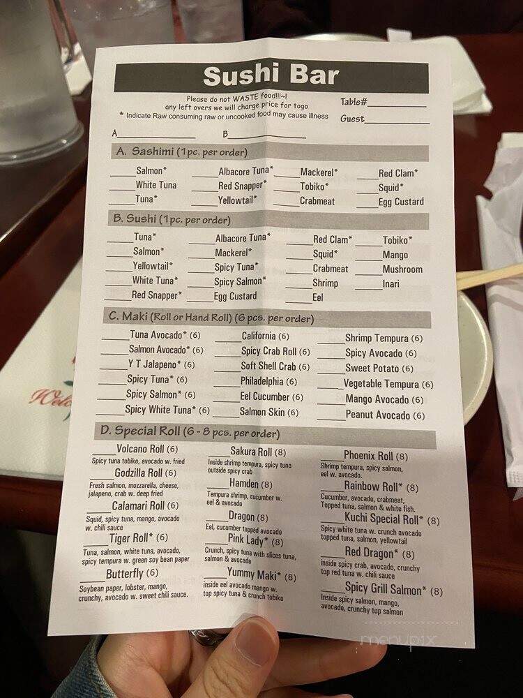 Sushi Palace - Hamden, CT menu_pic