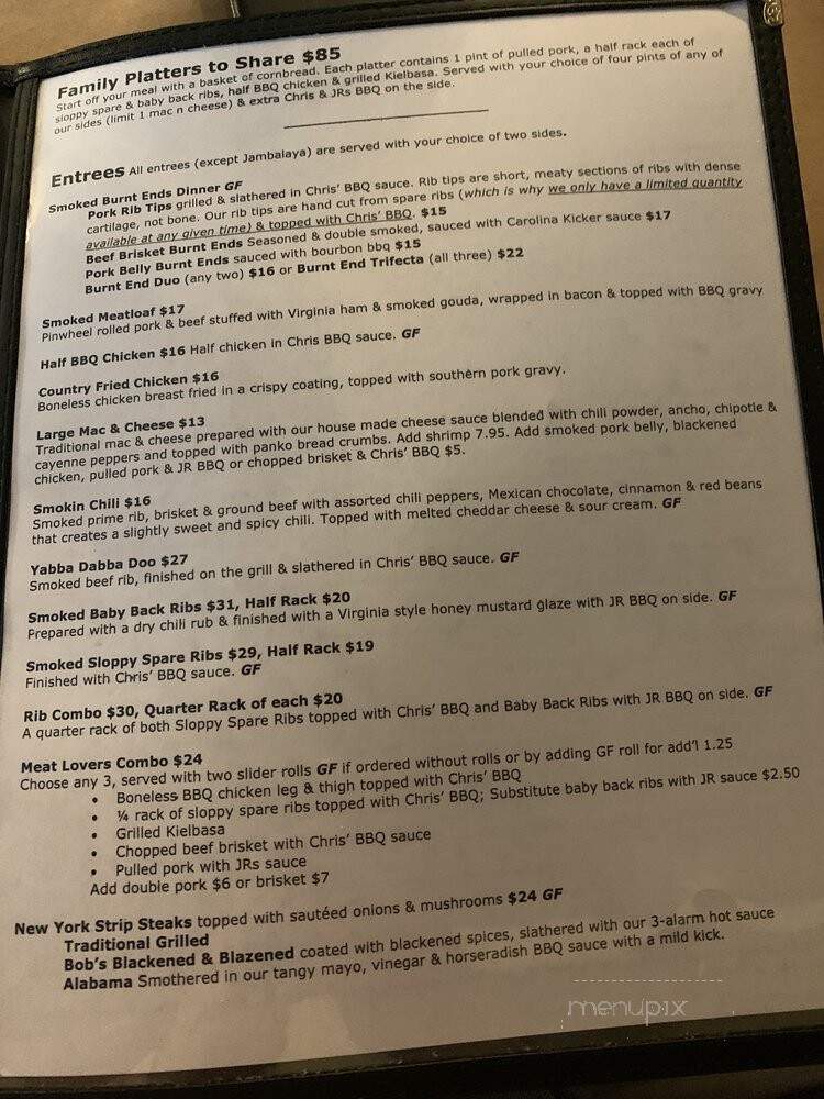 Cc's Smokin With Chris - Southington, CT menu_pic