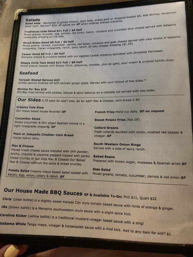 Cc's Smokin With Chris - Southington, CT menu_pic