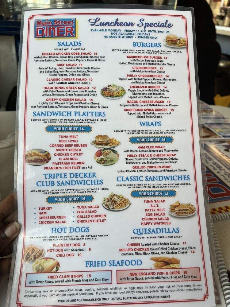 Wagon Wheel Restaurant - Plainville, CT menu_pic
