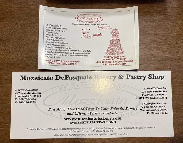 Mozzicato-De Pasquales Bakery - Hartford, CT