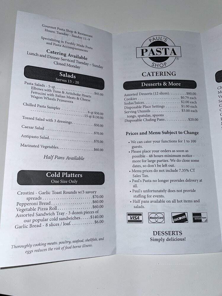 Paul's Pasta Shop - Groton, CT