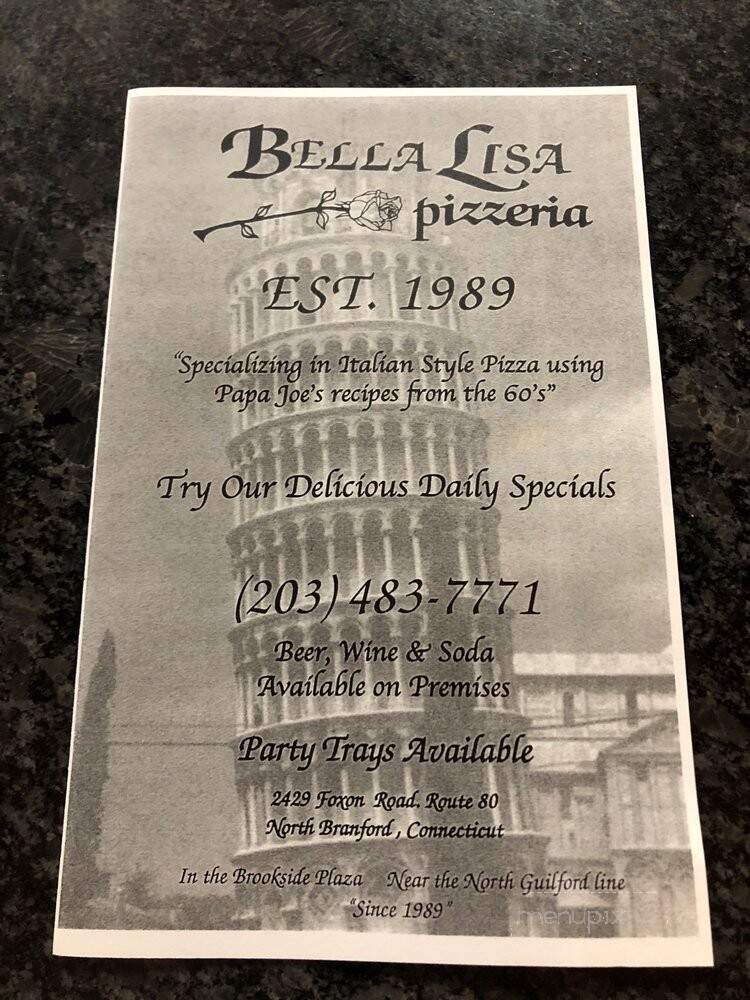 Bella Lisa Pizzeria - North Branford, CT
