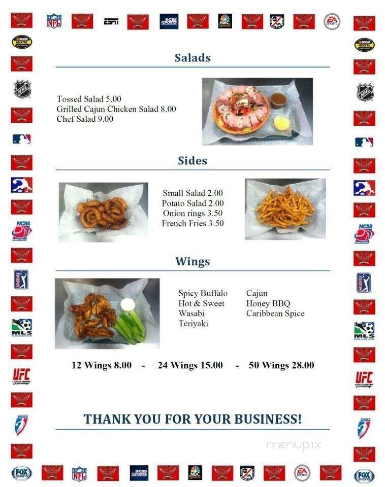 Stryker's Cafe - Berlin, CT menu_pic
