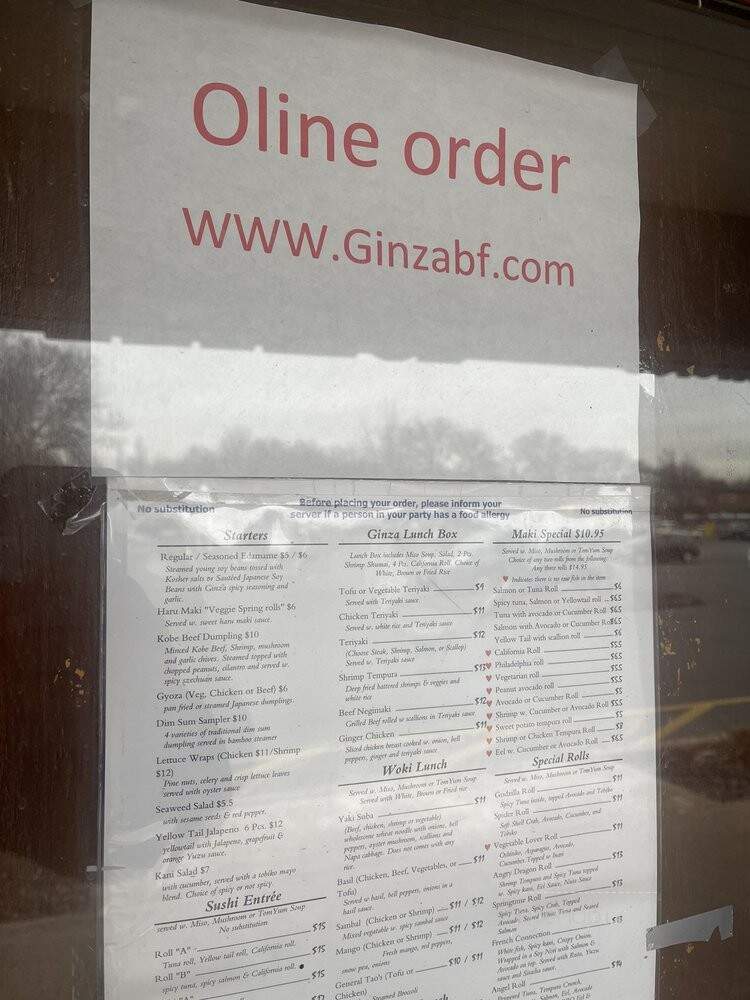 Ginza Japanese Restaurant - Bloomfield, CT