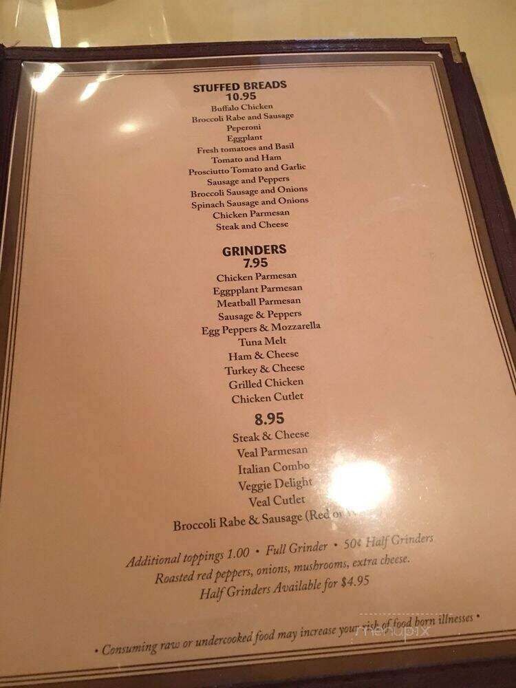 Fratelli's Pizzaria Restaurant - Wallingford, CT menu_pic