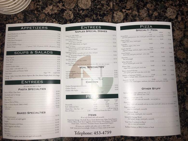 Naples Restaurant & Pizza - Guilford, CT
