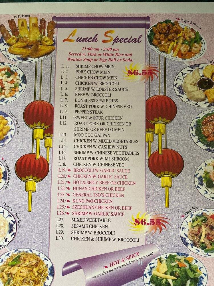 Top's China - Stonington, CT menu_pic