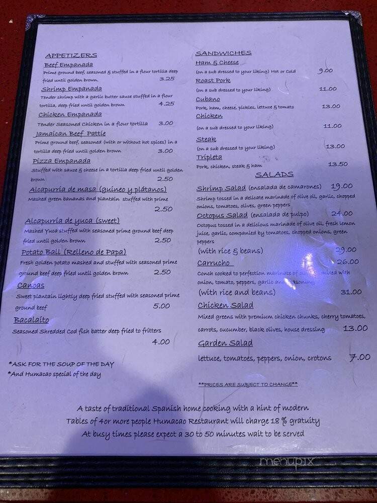 Humacao Restaurant - East Hartford, CT