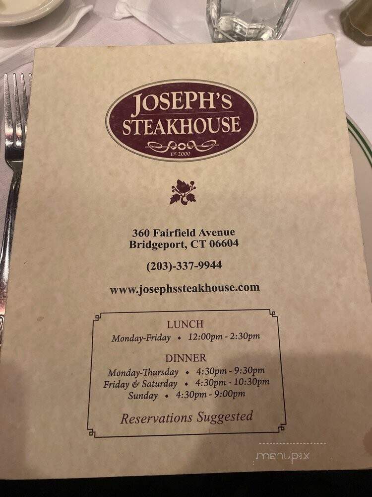 Joseph's Steakhouse - Bridgeport, CT