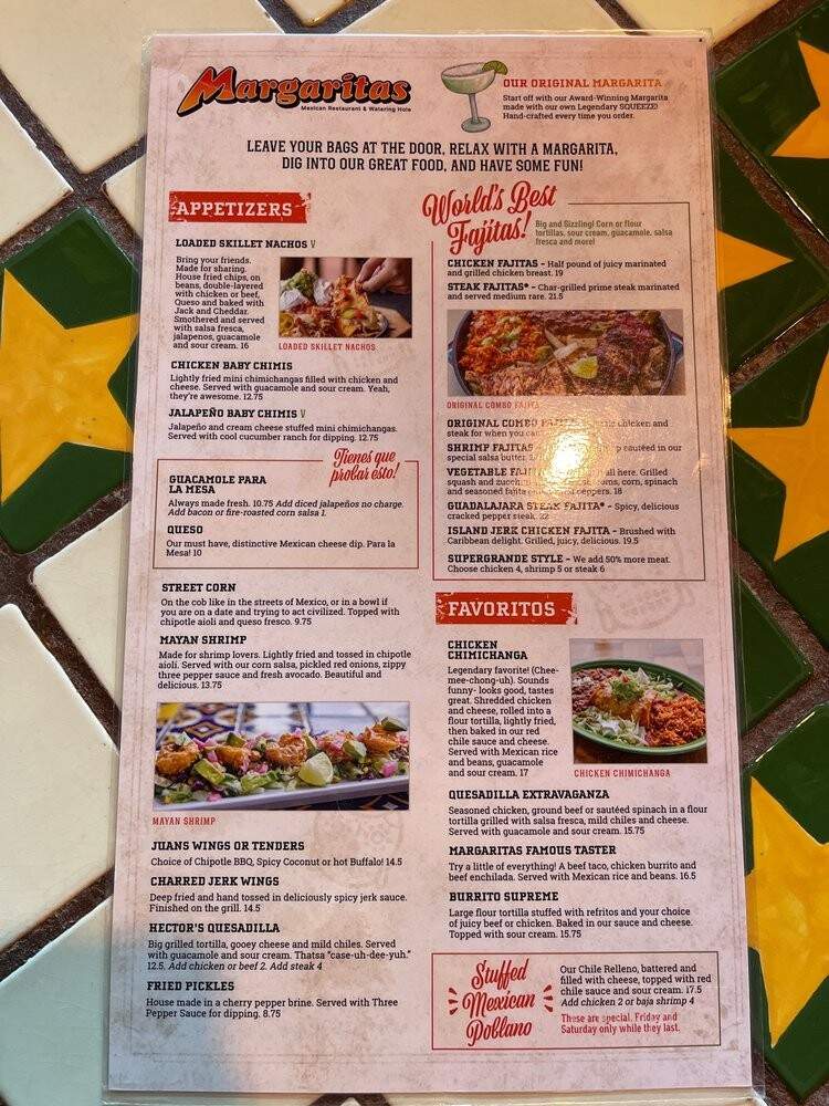 Margarita's Mexican - East Hartford, CT menu_pic