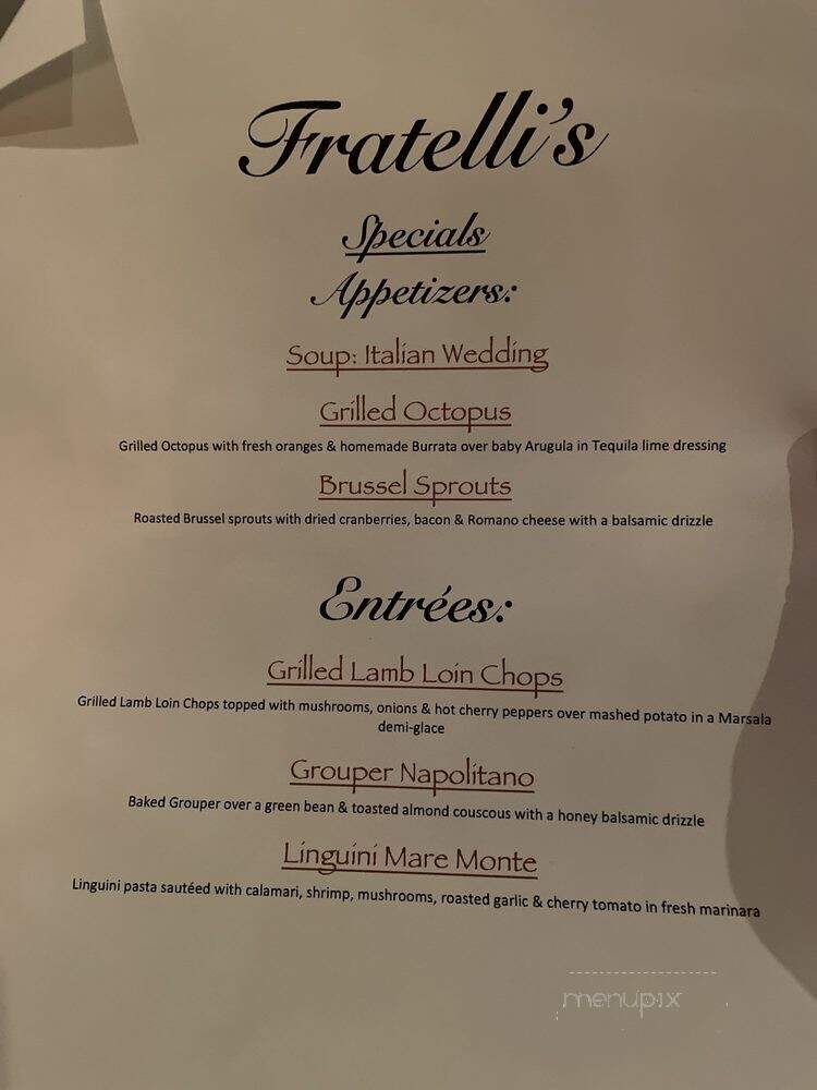 Nello's Lacanitna - Milford, CT menu_pic
