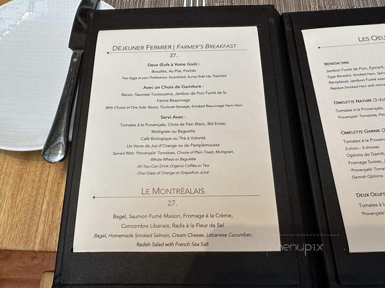 Maison Boulud - Montreal, QC menu_pic