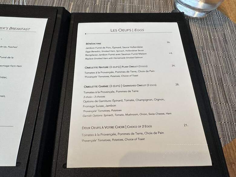 Maison Boulud - Montreal, QC menu_pic