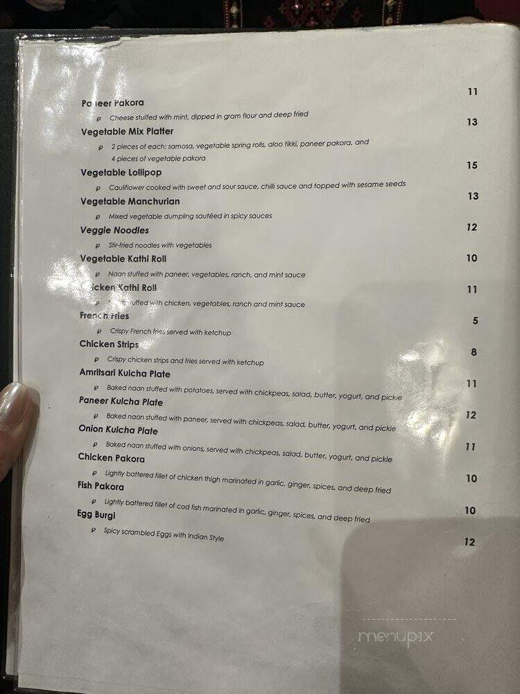 Navraj Sweets & Restaurant - Surrey, BC menu_pic