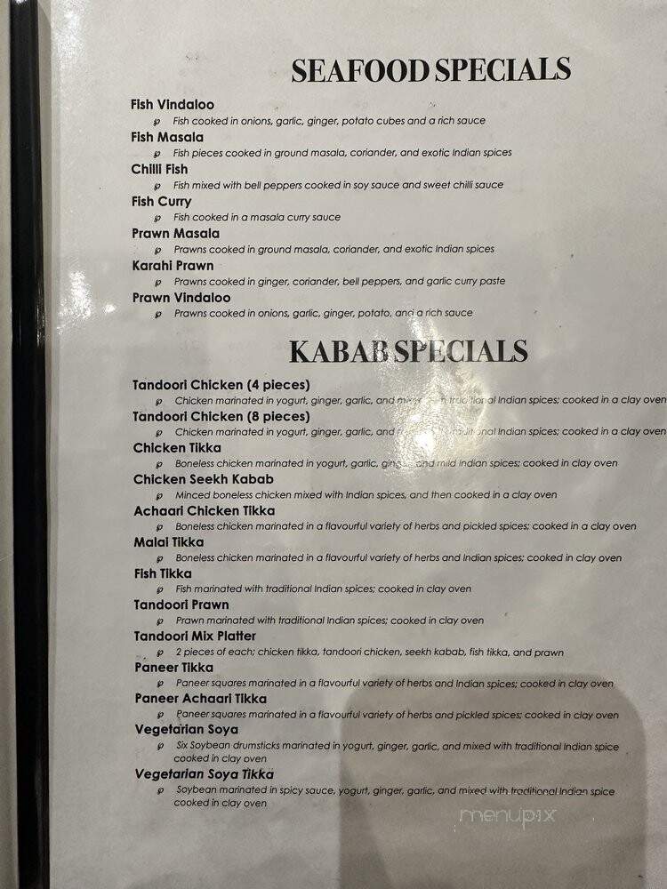 Navraj Sweets & Restaurant - Surrey, BC menu_pic