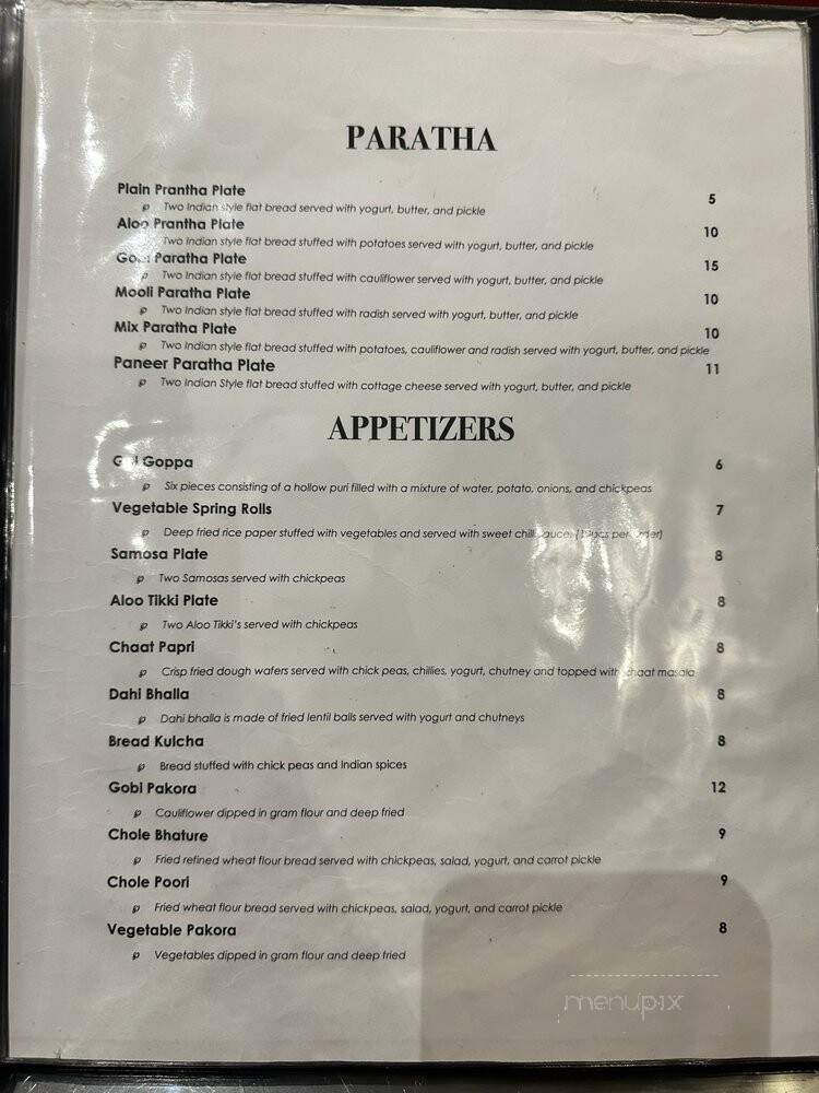 Navraj Sweets & Restaurant - Surrey, BC menu_pic