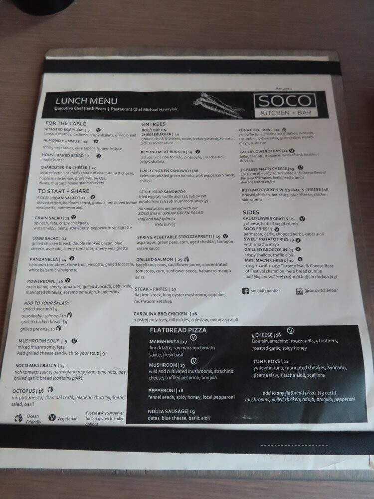 Soco Kitchen and Bar - Toronto, ON