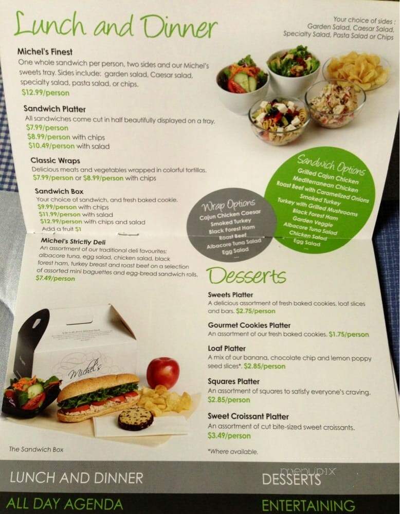 Michel's Bakery Cafe - Ottawa, ON menu_pic