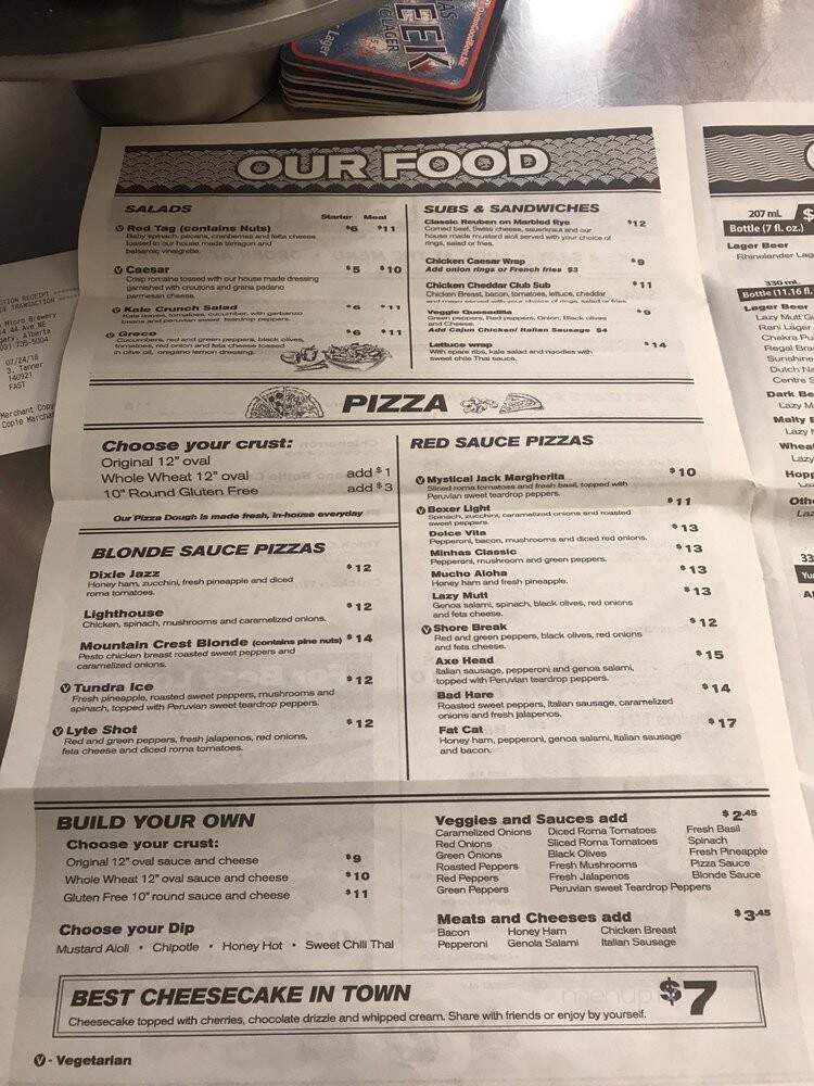 Minhas Micro Brewery - Calgary, AB menu_pic