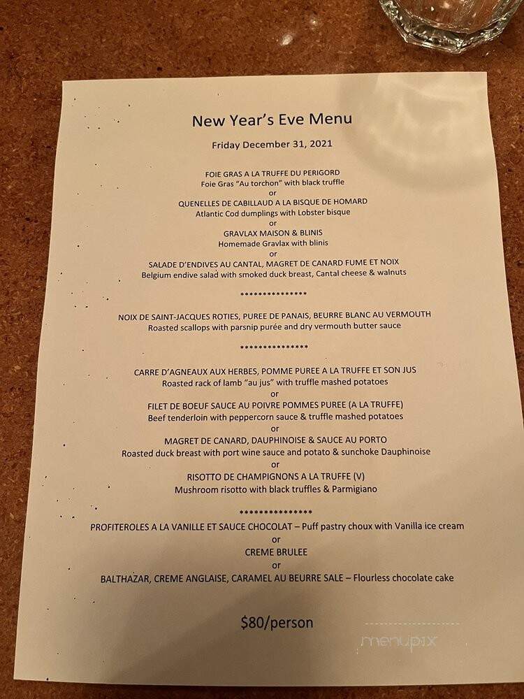 Le Baratin - Toronto, ON menu_pic
