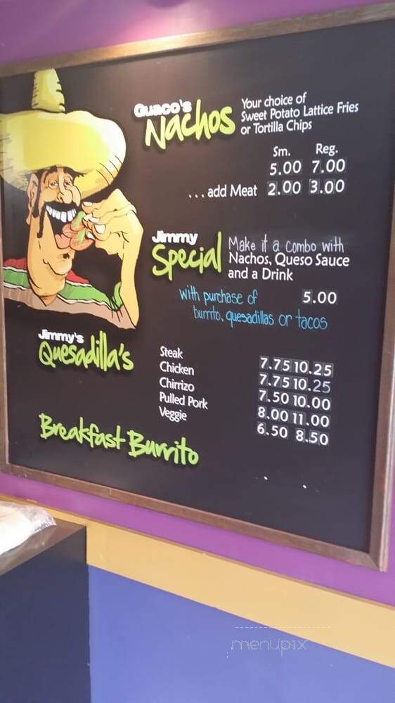 Jimmy Guaco's - Oshawa, ON menu_pic