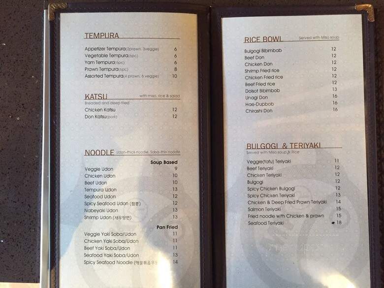 Maru Sushi - Abbotsford, BC menu_pic