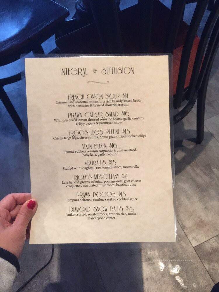 Legs Diamond - Whistler, BC menu_pic