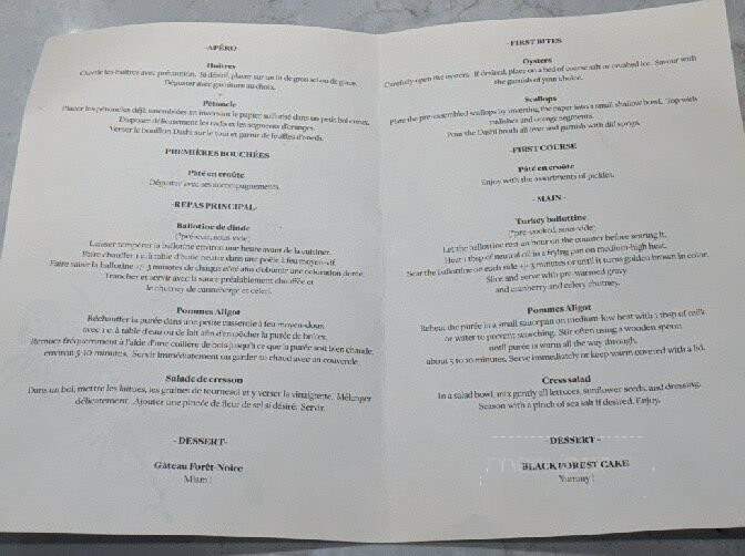 Foxy - Montreal, QC menu_pic