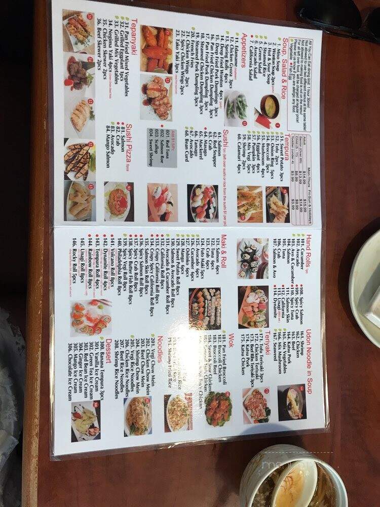 Tokushima Sushi - Oshawa, ON menu_pic