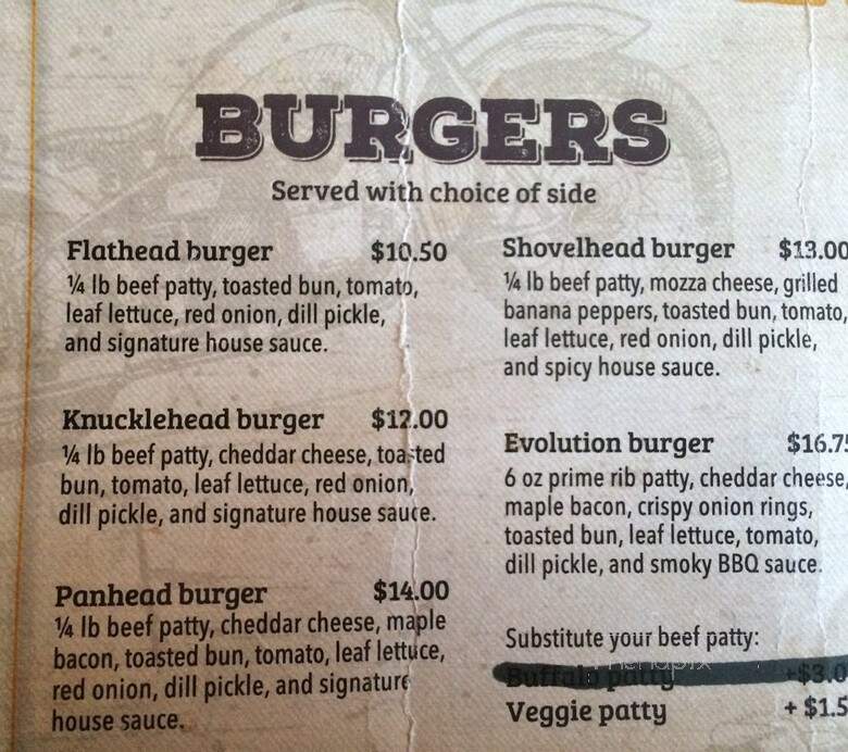 Last Chance Saloon - Wayne, AB menu_pic
