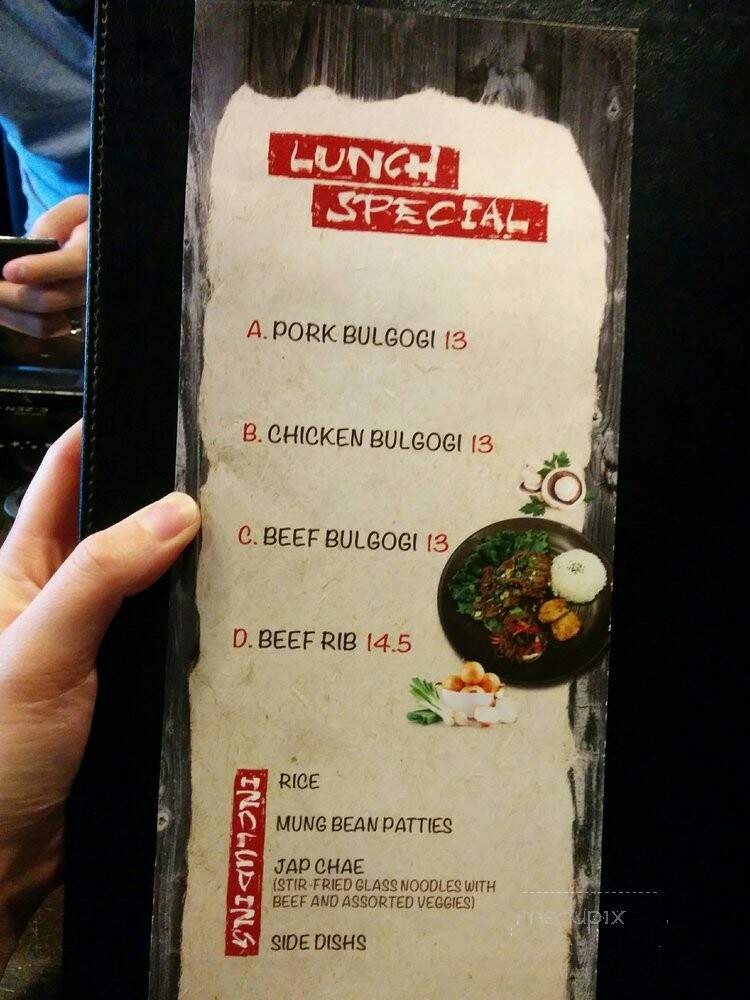 Gogi Korean BBQ - Calgary, AB menu_pic