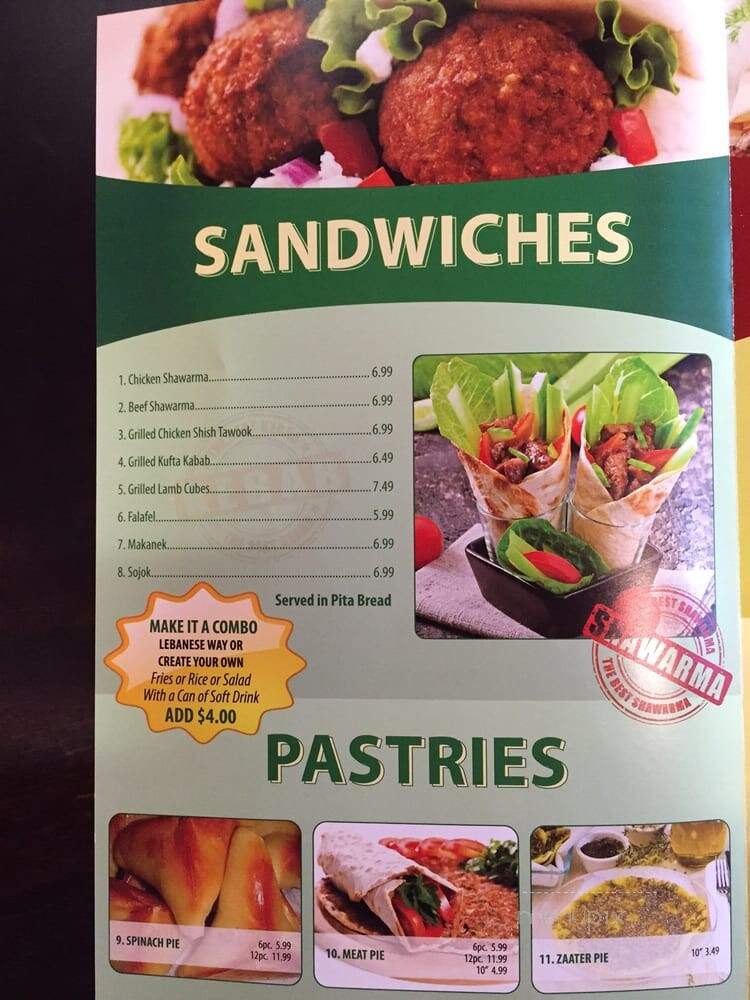 Kababji Grill - Surrey, BC menu_pic