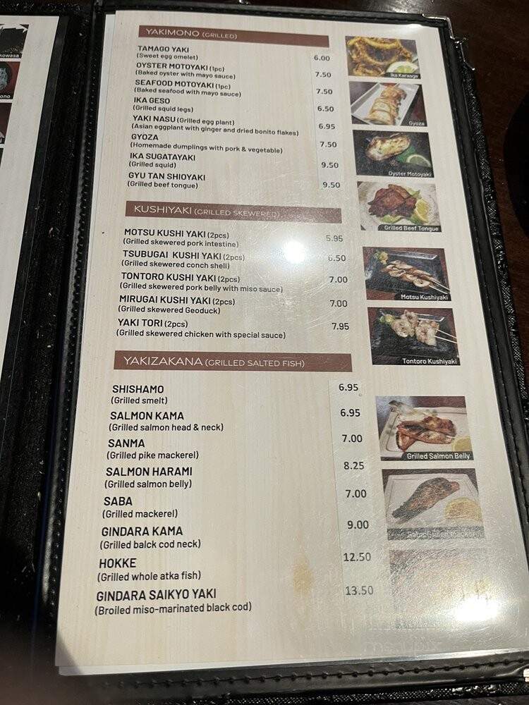 Matoi Sushi - Coquitlam, BC menu_pic