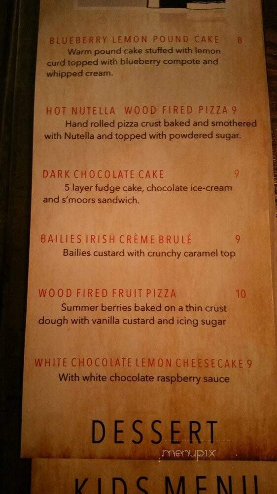 J Red & Co - Brampton, ON menu_pic