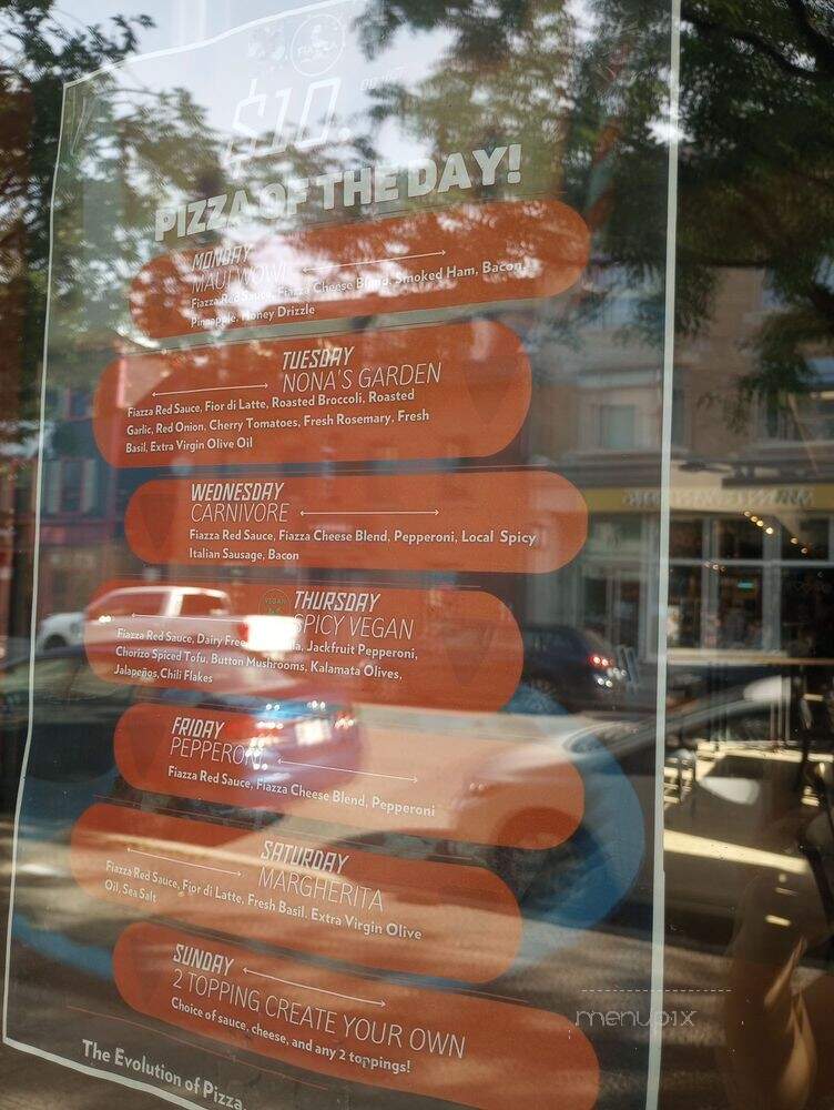 Fiazza Fresh Fired - Ottawa, ON menu_pic