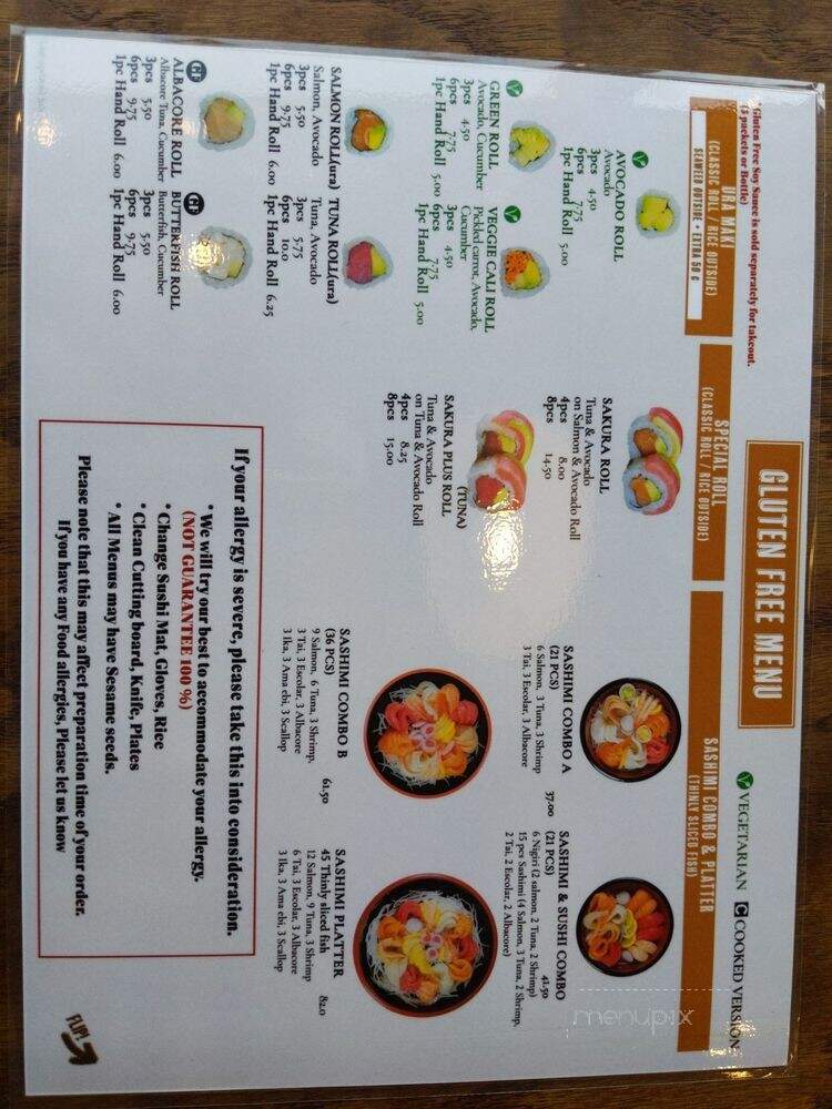 Sushi Fresh - Ottawa, ON menu_pic