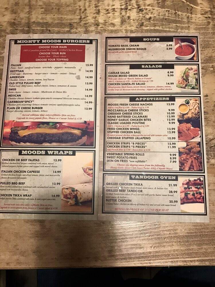 Moods Eatery & Cafe - Oakville, ON menu_pic