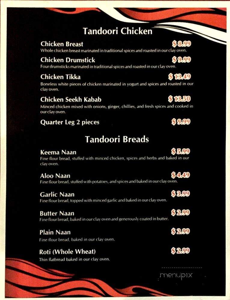 Tandoori Tastes - Sudbury, ON menu_pic