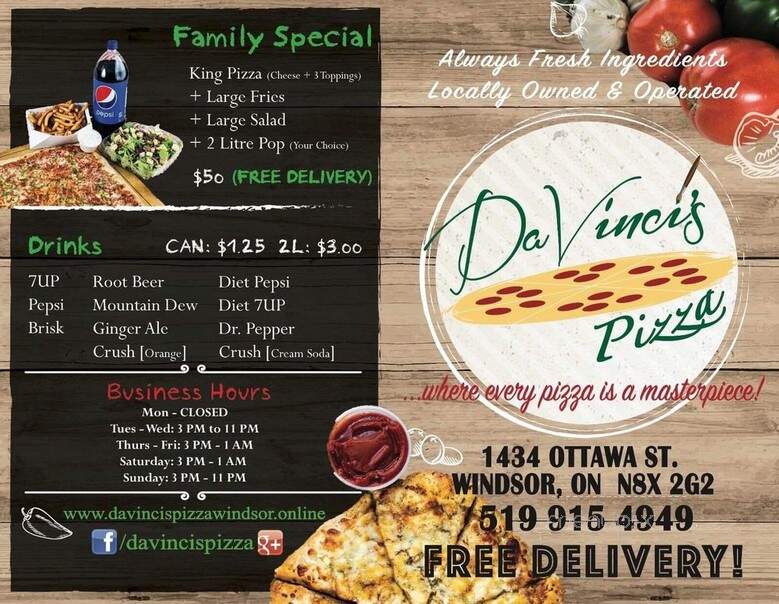 DaVinci's Pizza - Windsor, ON