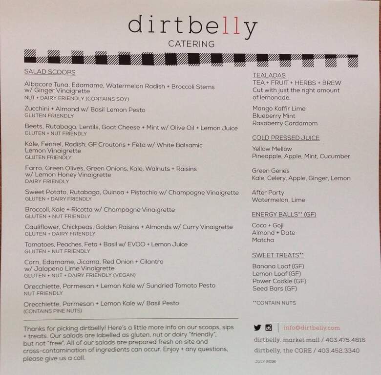 Dirtbelly - Calgary, AB menu_pic