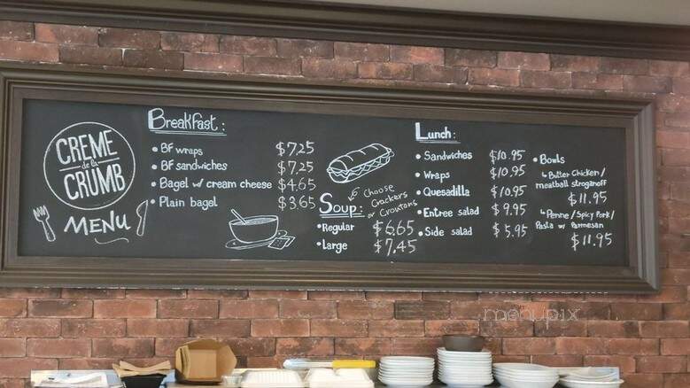 Creme De La Crumb - Burnaby, BC menu_pic