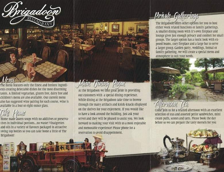 Brigadoon - North Grenville, ON menu_pic