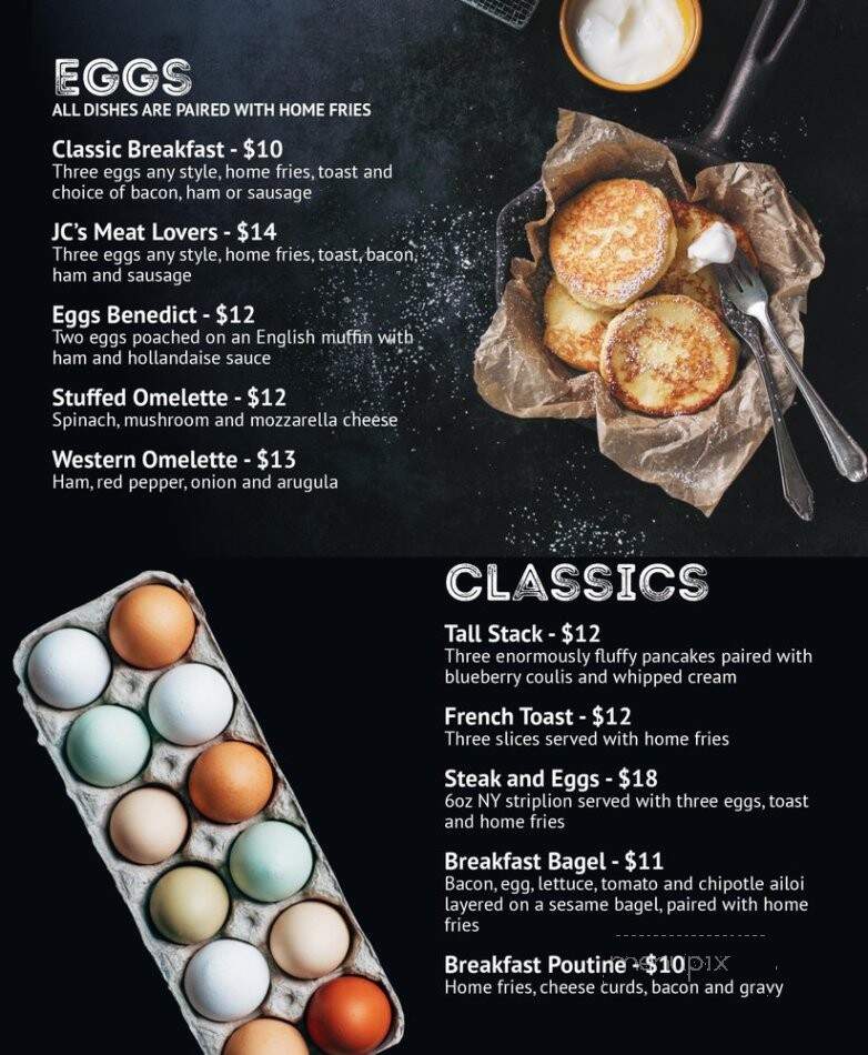 JC's Grillhouse - Mississauga, ON menu_pic