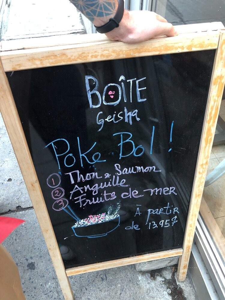 Boite Geisha - Montreal, QC menu_pic